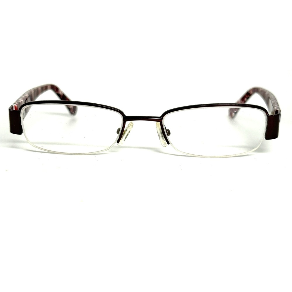 Bongo Alexis BRN Brown Rectangular Half Rim‎ Eyeglasses Frames 48-18-135 22750